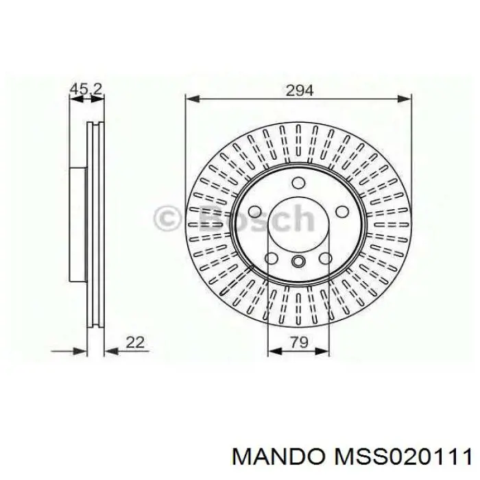 MSS020111 Mando amortiguador delantero derecho