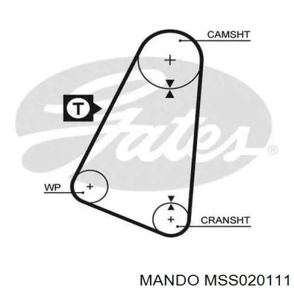 Amortiguador delantero derecho MSS020111 Mando
