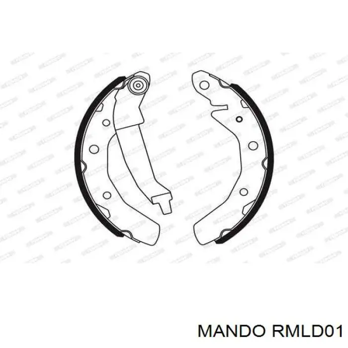 RMLD01 Mando zapatas de frenos de tambor traseras