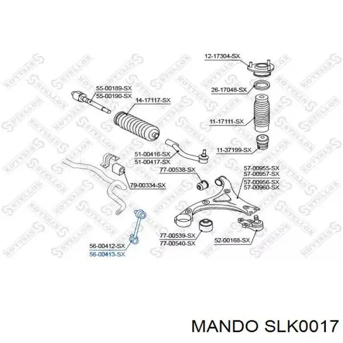 Comprar SLK0017 Mando Bieleta estabilizadora delantera derecha