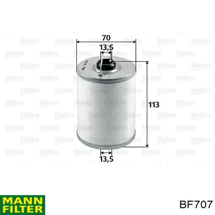 BF707 Mann-Filter filtro de combustible