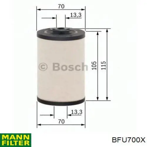 BFU700X Mann-Filter Filtro de gasolina
