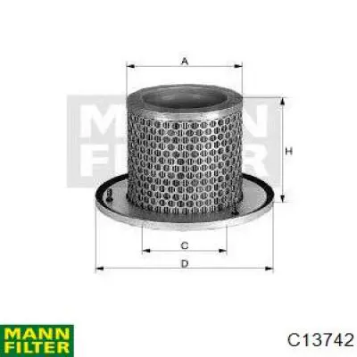 Comprar C13742 Mann-Filter Filtro de aire de la bomba de aire secundario