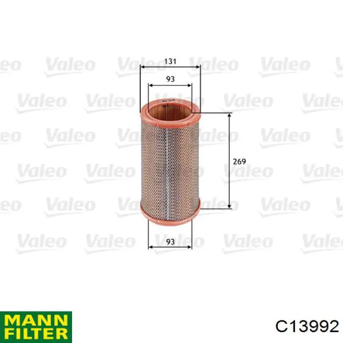 C13992 Mann-Filter filtro de aire