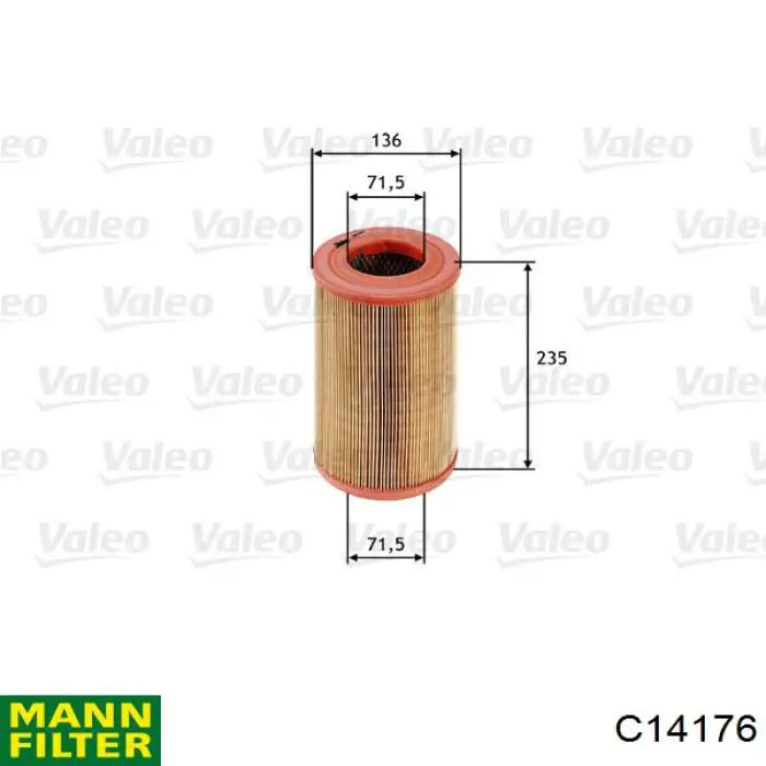 El filtro de aire Mann-Filter C14176 precio, desde 12,66 EUR
