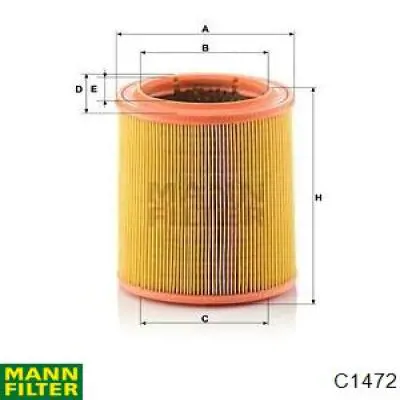 Filtro de aire C1472 Mann-Filter