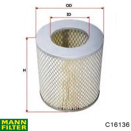 Comprar C16136 Mann-Filter Filtro de aire