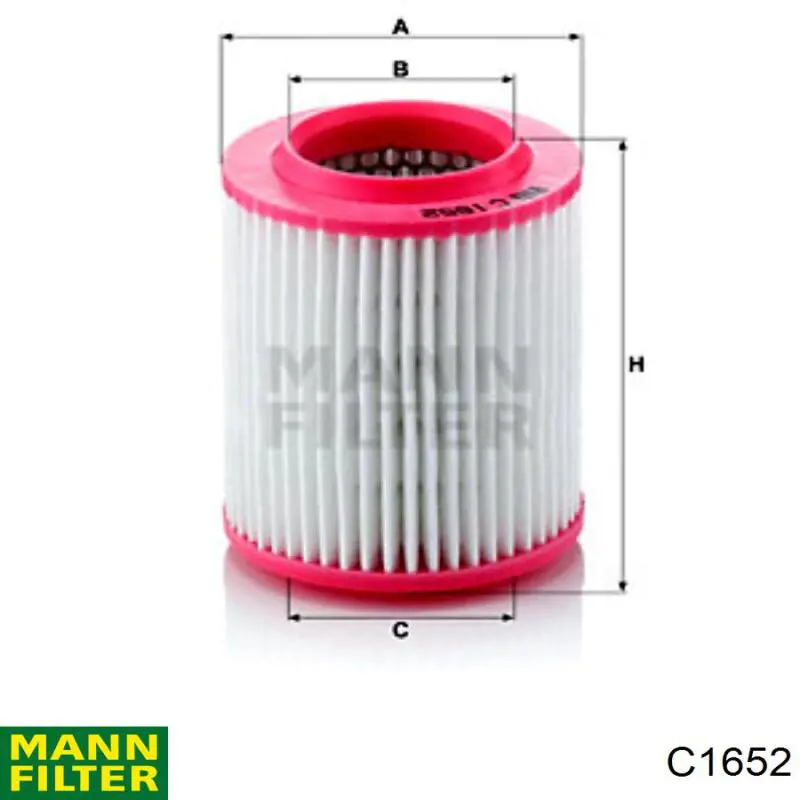 C1652 Mann-Filter filtro de aire