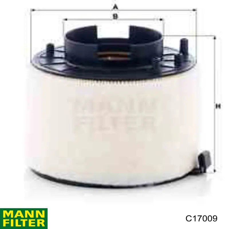 C17009 Mann-Filter Filtro de aire de motor