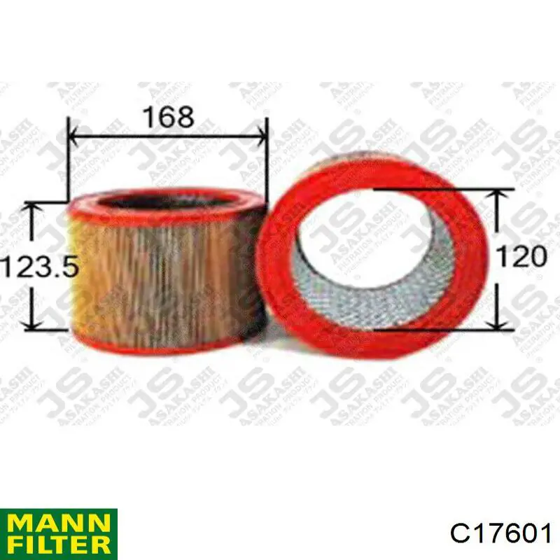 El filtro de aire Mann-Filter C17601 precio, desde 4,80 EUR