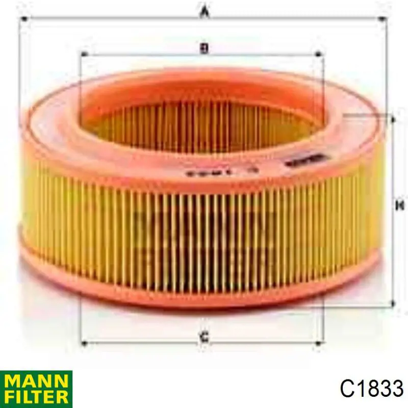 Comprar C1833 Mann-Filter Filtro de aire