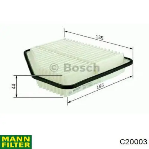 El filtro de aire Mann-Filter C20003 precio, desde 11,74 EUR