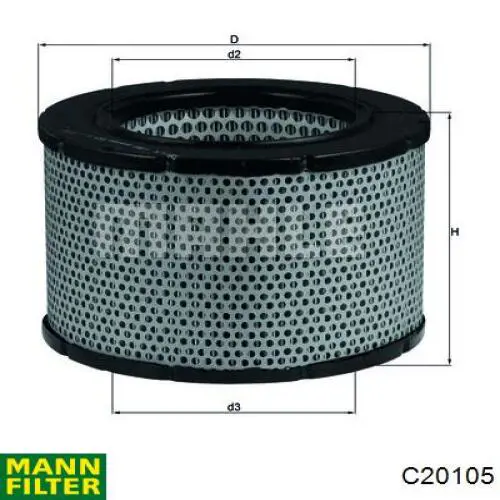 C20105 Mann-Filter filtro de aire