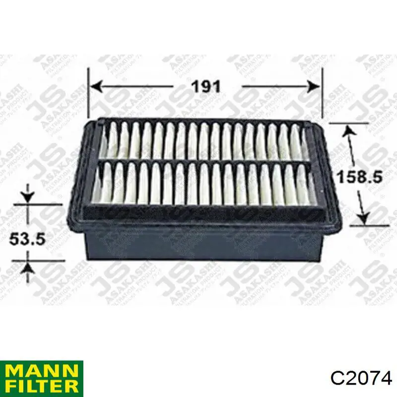 C2074 Mann-Filter filtro de aire