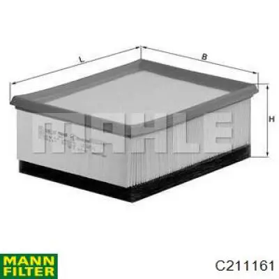C211161 Mann-Filter filtro de aire