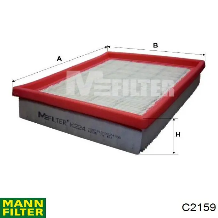 El filtro de aire Mann-Filter C2159 precio, desde 6,62 EUR