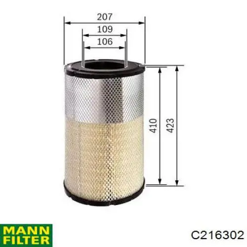 32912901 JCB filtro de aire