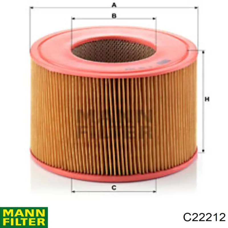 C22212 Mann-Filter filtro de aire
