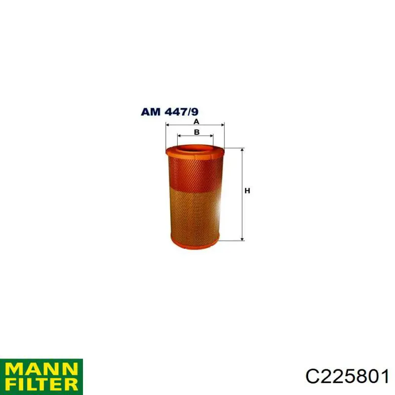 C225801 MAN filtro de aire