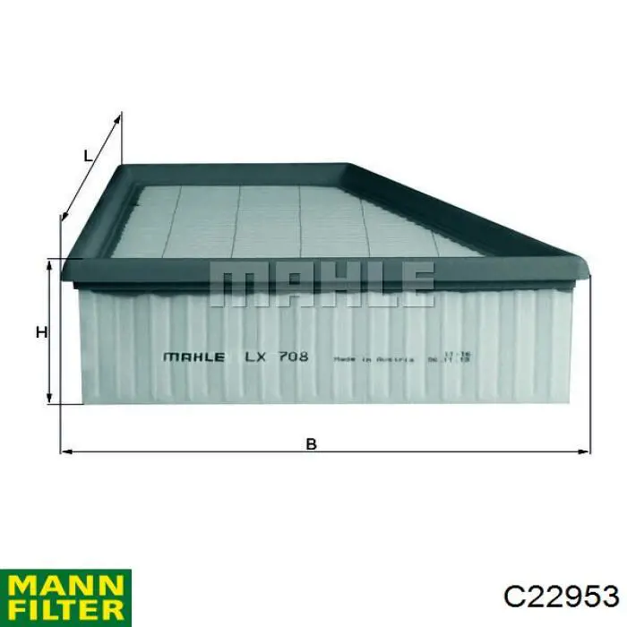 Filtro aire Mann-Filter C22953