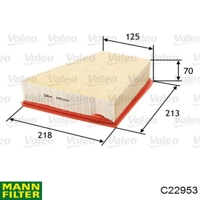 Comprar C22953 Mann-Filter Filtro de aire
