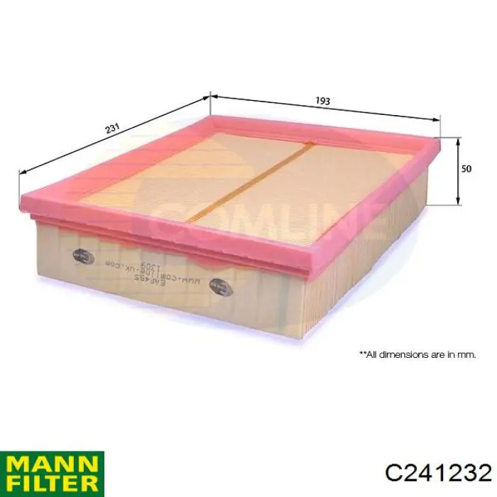 El filtro de aire Mann-Filter C241232 precio, desde 5,54 EUR