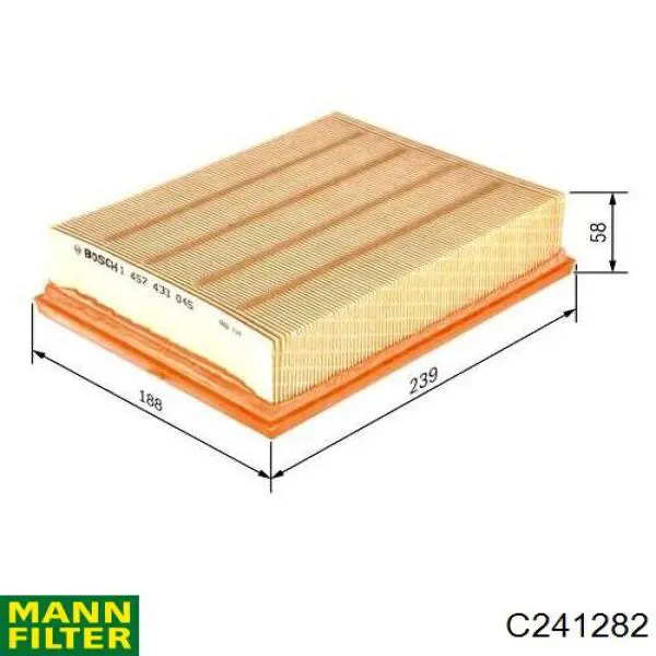 C241282 Mann-Filter filtro de aire