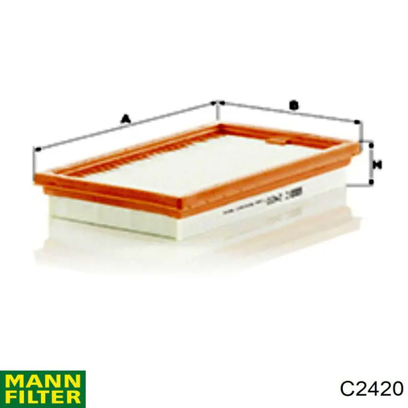 Filtro de aire C2420 Mann-Filter