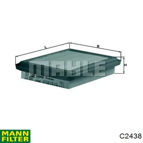 C2438 Mann-Filter filtro de aire