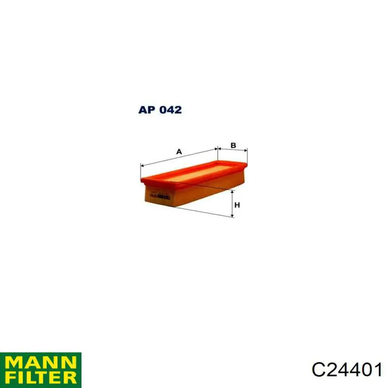 Filtro aire Mann-Filter C24401