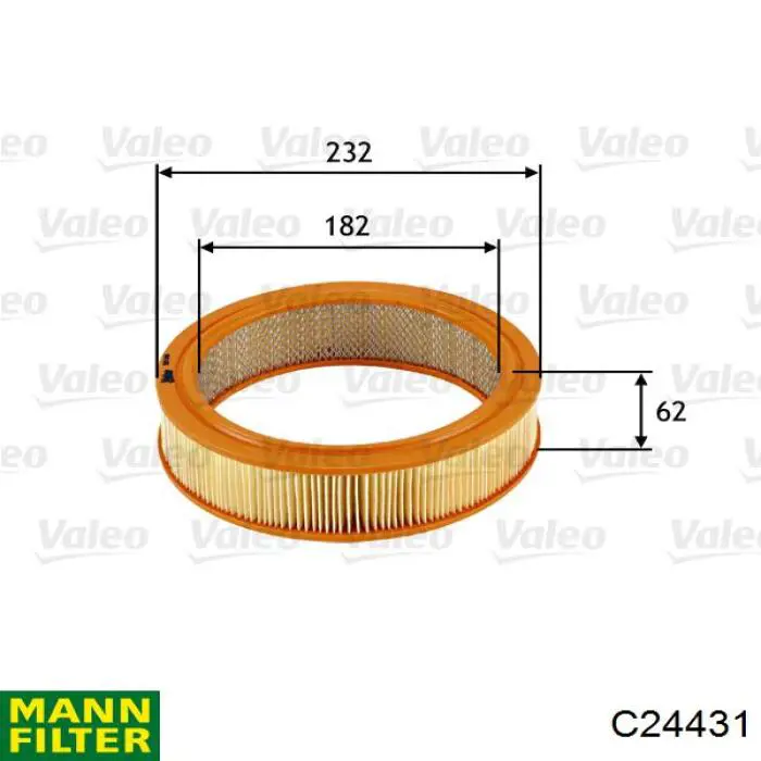 Comprar C24431 Mann-Filter Filtro de aire
