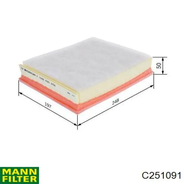 Filtro aire Mann-Filter C251091