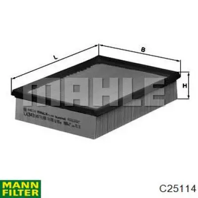 Comprar C25114 Mann-Filter Filtro de aire