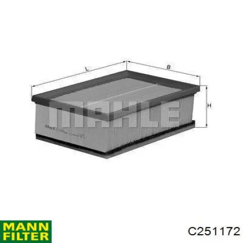 Comprar LX1048 Mahle Original Filtro de aire