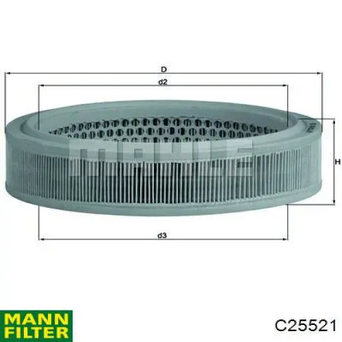 El filtro de aire Mann-Filter C25521 precio, desde 6,88 EUR