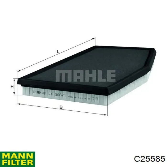 30B1200 UFI Filtro de aire de motor