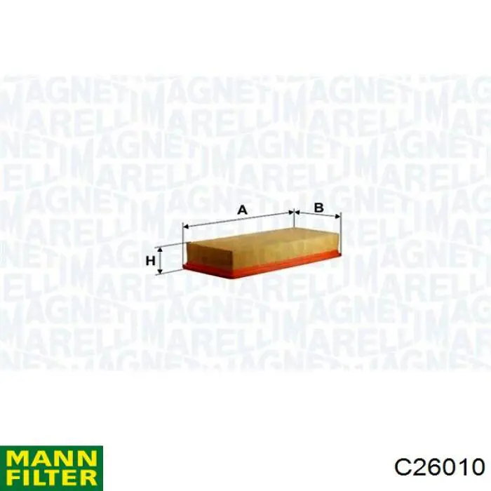 C26010 Mann-Filter filtro de aire