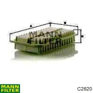 Filtro de aire C2620 Mann-Filter