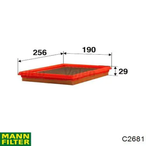 C2681 Mann-Filter filtro de aire