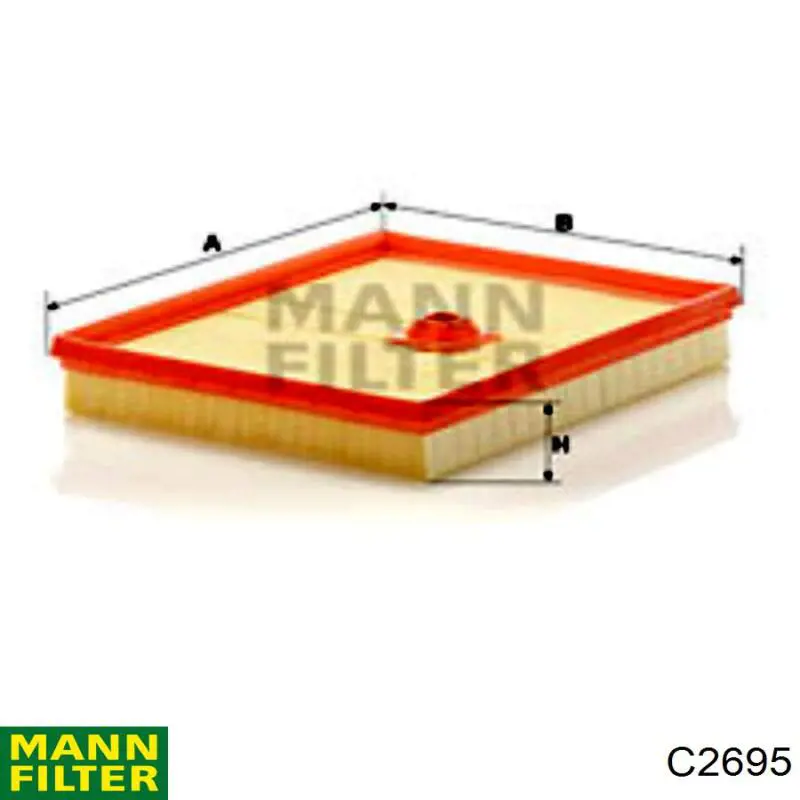 C2695 Mann-Filter filtro de aire