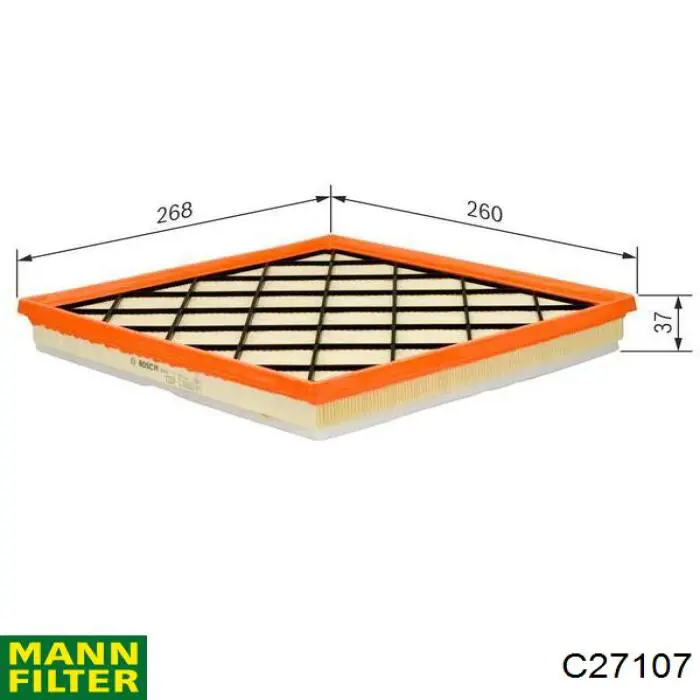 EAF324610 Open Parts Filtro de aire de motor