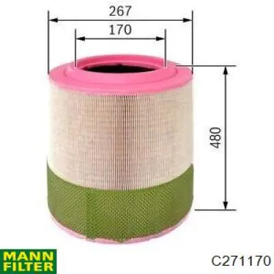 C271170 Mann-Filter filtro de aire