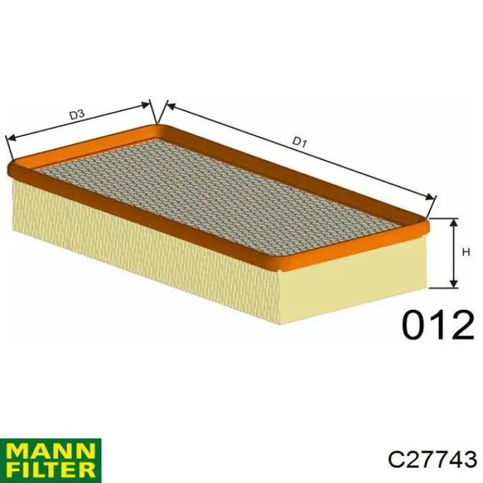 C27743 Mann-Filter filtro de aire