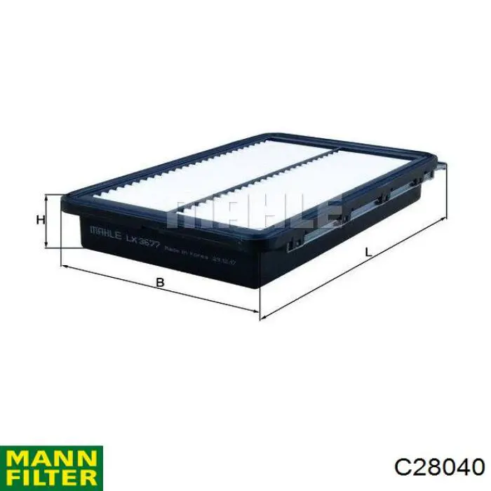C28040 Mann-Filter filtro de aire