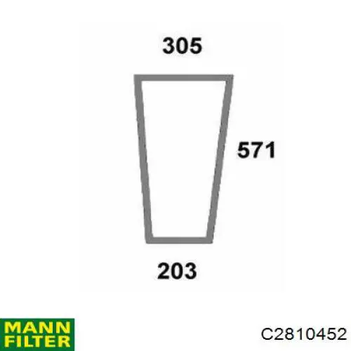 6I2503 Caterpillar Filtro de aire de motor