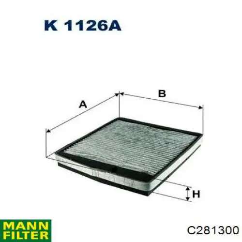 Comprar C281300 Mann-Filter Filtro de aire