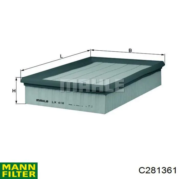 C281361 Mann-Filter filtro de aire