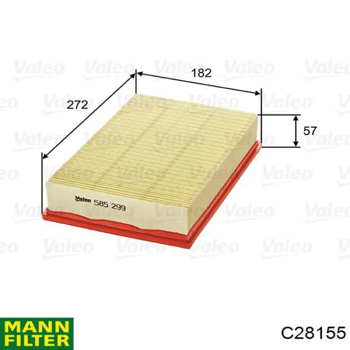 Comprar C28155 Mann-Filter Filtro de aire