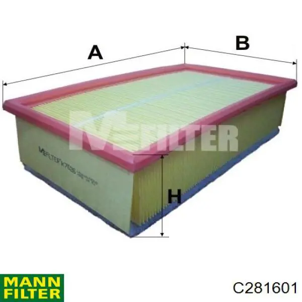 C281601 Mann-Filter filtro de aire