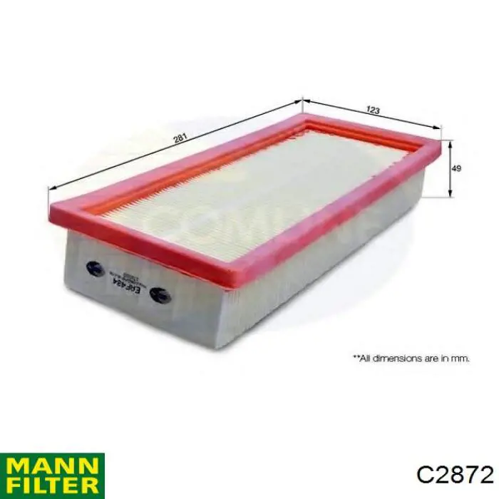 Comprar C2872 Mann-Filter Filtro de aire